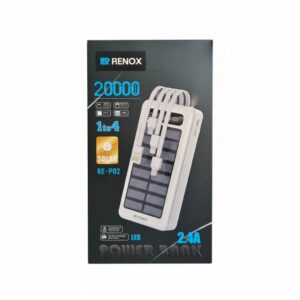 power Bank Solaire 20000mAh Renox